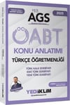 Yediiklim Yayınları 2025 MEB AGS ÖABT Türkçe Öğretmenliği Türk Halk Edebiyatı Eski Türk Edebiyatı Yeni Türk Edebiyatı Konu Anlat