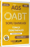 Yediiklim Yayınları 2025 MEB AGS ÖABT Türkçe Öğretmenliği Tamamı Çözümlü Soru Bankası