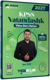 Yediiklim Yayınları 2026 KPSS Atölye Serisi Genel Kültür Vatandaşlık Video Ders Notları