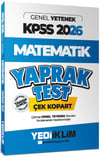Yediiklim Yayınları 2026 KPSS Genel Yetenek Matematik Çek Kopart Yaprak Test