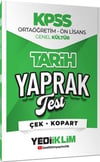 Yediiklim Yayınları 2026 KPSS Ortaöğretim Önlisans Tarih Çek Kopart Yaprak Test