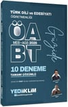 Yediiklim Yayınları 2026 MEB AGS ÖABT Güzide Türk Dili ve Edebiyatı Öğretmenliği Tamamı Çözümlü 10 Deneme