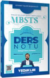 Yediiklim Yayınları 2027 Diyanet İşleri Başkanlığı MBSTS Ders Notu 