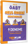 Yediiklim Yayınları 2027 MEB AGS ÖABT Okul Öncesi Öğretmenliği Tamamı Çözümlü 9 Deneme
