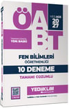 Yediiklim Yayınları 2027 MEB AGS ÖABT Fen Bilimleri Öğretmenliği Tamamı Çözümlü 10 Deneme