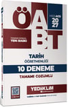 Yediiklim Yayınları 2027 MEB AGS ÖABT Tarih Öğretmenliği Tamamı Çözümlü 10 Deneme Sınavı