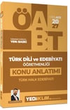 Yediiklim Yayınları 2027 MEB AGS ÖABT Türk Dili ve Edebiyatı Öğretmenliği Türk Halk Edebiyatı Konu Anlatımı