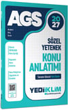 Yediiklim Yayınları 2027 MEB AGS Sözel Yetenek Konu Anlatımı