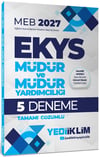 Yediiklim Yayınları 2027 MEB EKYS Müdür ve Müdür Yardımcılığı Tamamı Çözümlü 5 Deneme