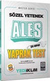 Yediiklim Yayınları Ales Sözel Yetenek Çek Kopart Yaprak Test