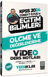 Yediiklim Yayınları Kpss 2024 Cüneyt İltuş ile Ölçme Ve Değerlendirme Video Ders Notları