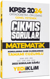 Yediiklim Yayınları KPSS 2024 Ortaöğretim-Önlisans  Matematik Konularına Göre Çıkmış Sorular