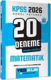 Yediiklim Yayınları KPSS 2026 Genel Yetenek Matematik Tamamı Çözümlü 20 Deneme