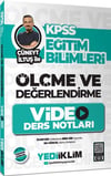 Yediiklim Yayınları KPSS Eğitim Bilimleri Ölçme ve Değerlendirme Cüneyt İltuş İle Video Ders Notları