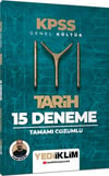 Yediiklim Yayınları KPSS Genel Kültür Tarih Tamamı Çözümlü 15 Deneme