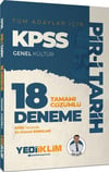 Yediiklim Yayınları KPSS Genel Kültür Tüm Adaylar İçin Pir-i Tarih Tamamı Çözümlü 18 Deneme
