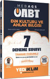 Yediiklim Yayınları MEB AGS ÖABT Din Kültürü Ve Ahlak Bilgisi Tamamı Çözümlü 7 Deneme Sınavı