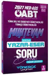 Yönerge 2027 ÖABT MEB AGS Türk Dili Edebiyatı Türkçe Öğretmenliği Muhtevam Yazar Eser Soru Bankası