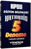Yönerge Yayınları 2024 KPSS Eğitim Bilimleri Kateksis 5 Çözümlü Deneme