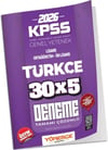 Yönerge Yayınları 2026 KPSS Türkçe İLELEBET 30x5 Deneme
