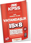 Yönerge Yayınları 2026 KPSS Vatandaşlık İLELEBET 15x8 Deneme