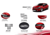 NikenRenault Clio 4 Full Krom Set 2012 - 2017