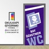 Kapı Giydirme Bay Bayan Wc KG WC 57