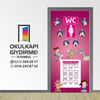 Kapı Giydirme Kız Öğrenci WC KG WC 106