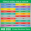 Merdiven Basamakları Türkçe Doğru Yanlış Yazım MB 050