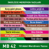 Merdiven Yazıları İngilizce MB 042