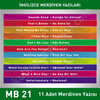 Merdiven Yazıları İngilizce Türkçe MB 021