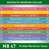 Merdiven Yazıları Matematik MB 047