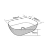 E-5003A Tezgah Üstü Porselen Lavabo