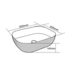 E-5003R Tezgah Üstü Porselen Lavabo