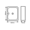 E-5174 Tezgah Üstü Porselen Lavabo
