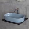 E-W1202MM Tezgah Üstü Lavabo Mat Mavi
