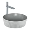 E-W1502MAG Tezgah Üstü Lavabo Mat Gri & Beyaz