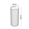 E-W310MF Mat Füme Monoblok Lavabo