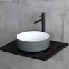 E-W5002GB Tezgah Üstü Lavabo Mat Gri & Parlak Beyaz