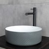 E-W5002GB Tezgah Üstü Lavabo Mat Gri & Parlak Beyaz