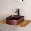 EH-5110C Tezgah Üstü Lavabo Mat Bordo