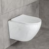 ET-W1200M8 Asma Klozet Mermer Desenli Mat Beyaz