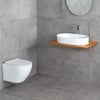 ET-W1200M8 Asma Klozet Mermer Desenli Mat Beyaz