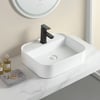 EY-4720MB Mat Beyaz Tezgah Üstü Lavabo 
