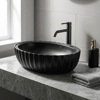 EY-4770MS Mat Siyah Tezgah Üstü Lavabo