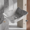 EY-4810M Mermer Desenli Tezgah Üstü Lavabo
