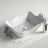 EY-4810M Mermer Desenli Tezgah Üstü Lavabo