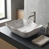 EY-4810M Mermer Desenli Tezgah Üstü Lavabo