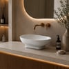 EY-4821 Parlak Beyaz Tezgah Üstü Lavabo