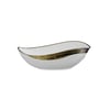 EY-4830A Parlak Beyaz & Altın Tezgah Üstü Lavabo